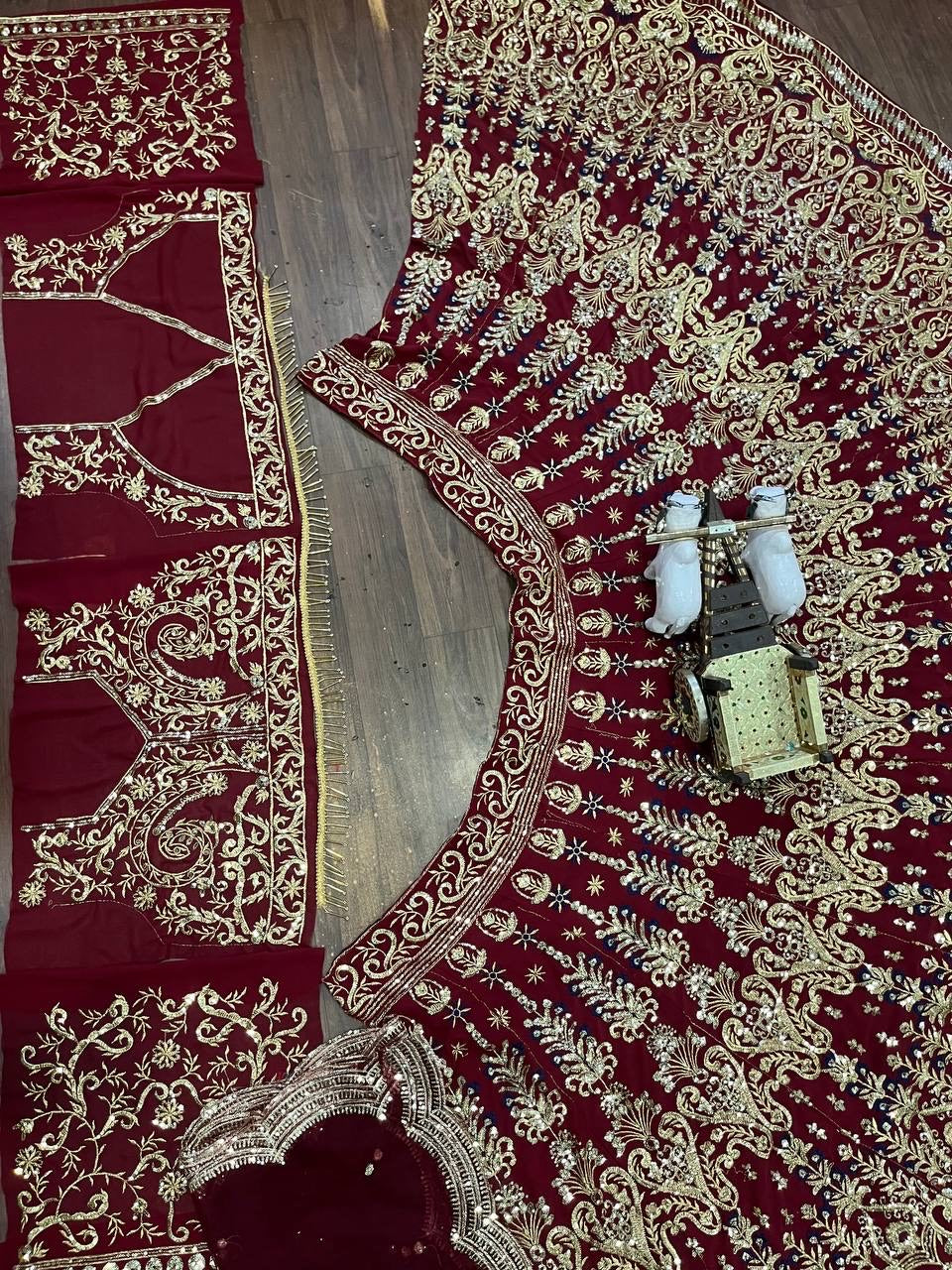 Bridal Lehenga Fabric-Fox Georgette